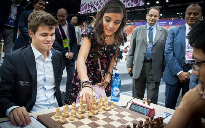 Leyla Aliyeva visits Baku Chess Olympiad - PHOTOS